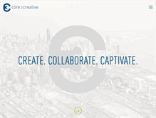 Tablet Screenshot of core3creative.com